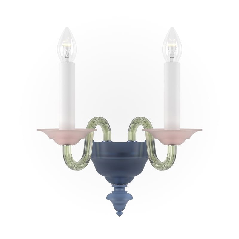 【Preciosa】「Eugene S CONTEMPORARY COLOUR」ウォールライト 2灯（W310×D190×H310mm）