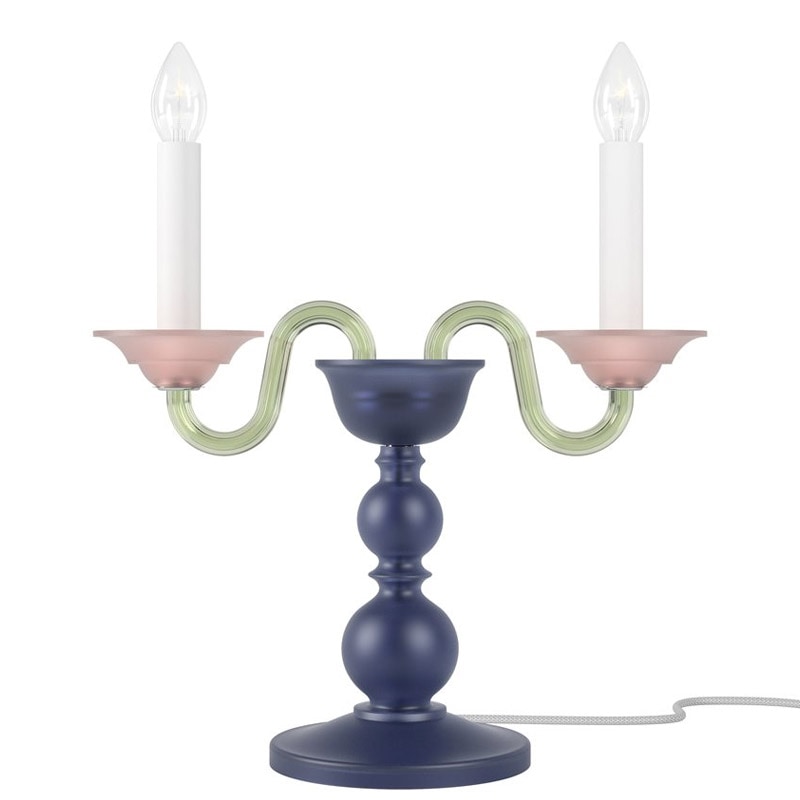 【Preciosa】「Eugene M CONTEMPORARY COLOUR」テーブルライト 2灯（W400×D170×H400mm）