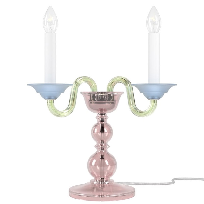 【Preciosa】「Eugene M CONTEMPORARY COLOUR」テーブルライト 2灯（W400×D170×H400mm）