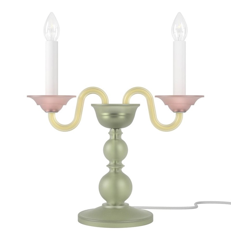 【Preciosa】「Eugene M CONTEMPORARY COLOUR」テーブルライト 2灯（W400×D170×H400mm）