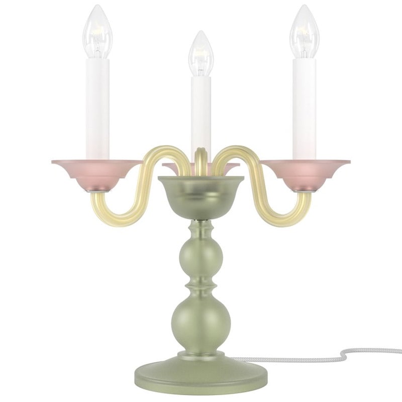 【Preciosa】「Eugene L CONTEMPORARY COLOUR」テーブルライト 3灯（W400×H400mm）