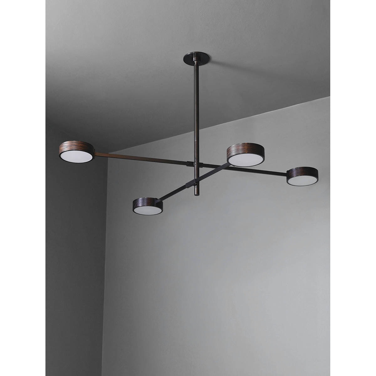 【ALLIED MAKER】 アメリカ・インテリア照明「Monoscope 4」ペンダントライト カスタムカラー (W2036×D1528×H426mm)