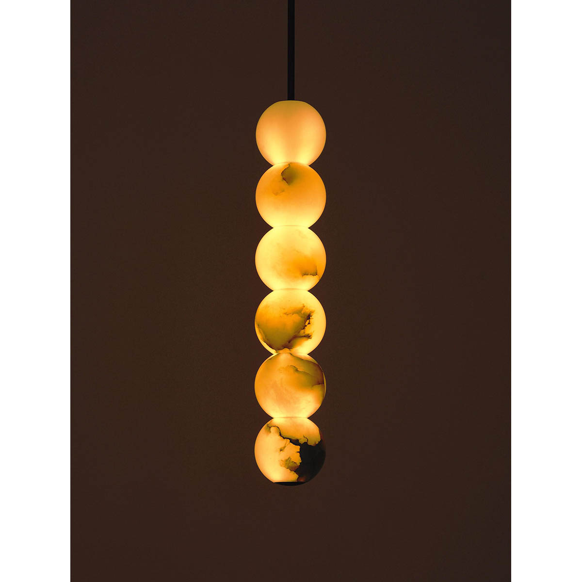 【ALLIED MAKER】 アメリカ・インテリア照明「Pearl 6 Pendant」ペンダントライト カスタムカラー (W127×D127×H694mm)