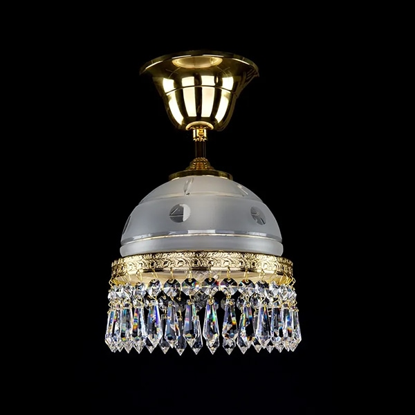 【ART GLASS】クリスタルシーリングシャンデリア「ENARETE I.」1灯（φ160×H180mm）