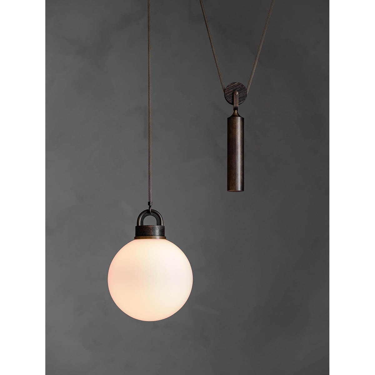 【ALLIED MAKER】 アメリカ・インテリア照明「Pulley Pendant」ペンダントライト 1灯 カスタムカラー (W254×D362×H254mm)