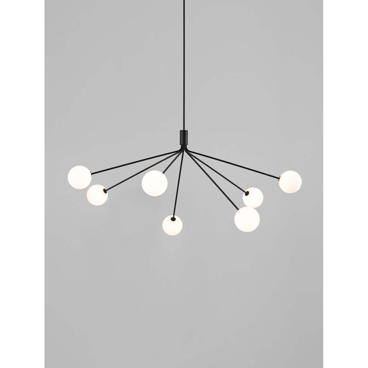 【ALLIED MAKER】 アメリカ・インテリア照明「Tangent 7」ペンダントライト 7灯 カスタムカラー (W1734×D1817×H782mm)