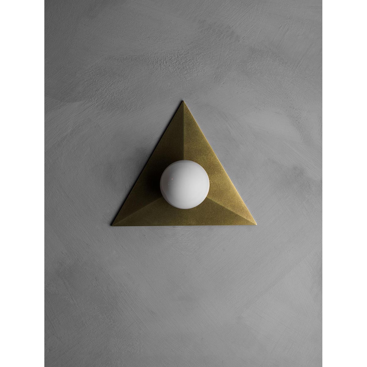 【ALLIED MAKER】 アメリカ・インテリア照明「Triangle Mini Orb」ウォールライト 1灯 カスタムカラー (W229×D77×H198mm)