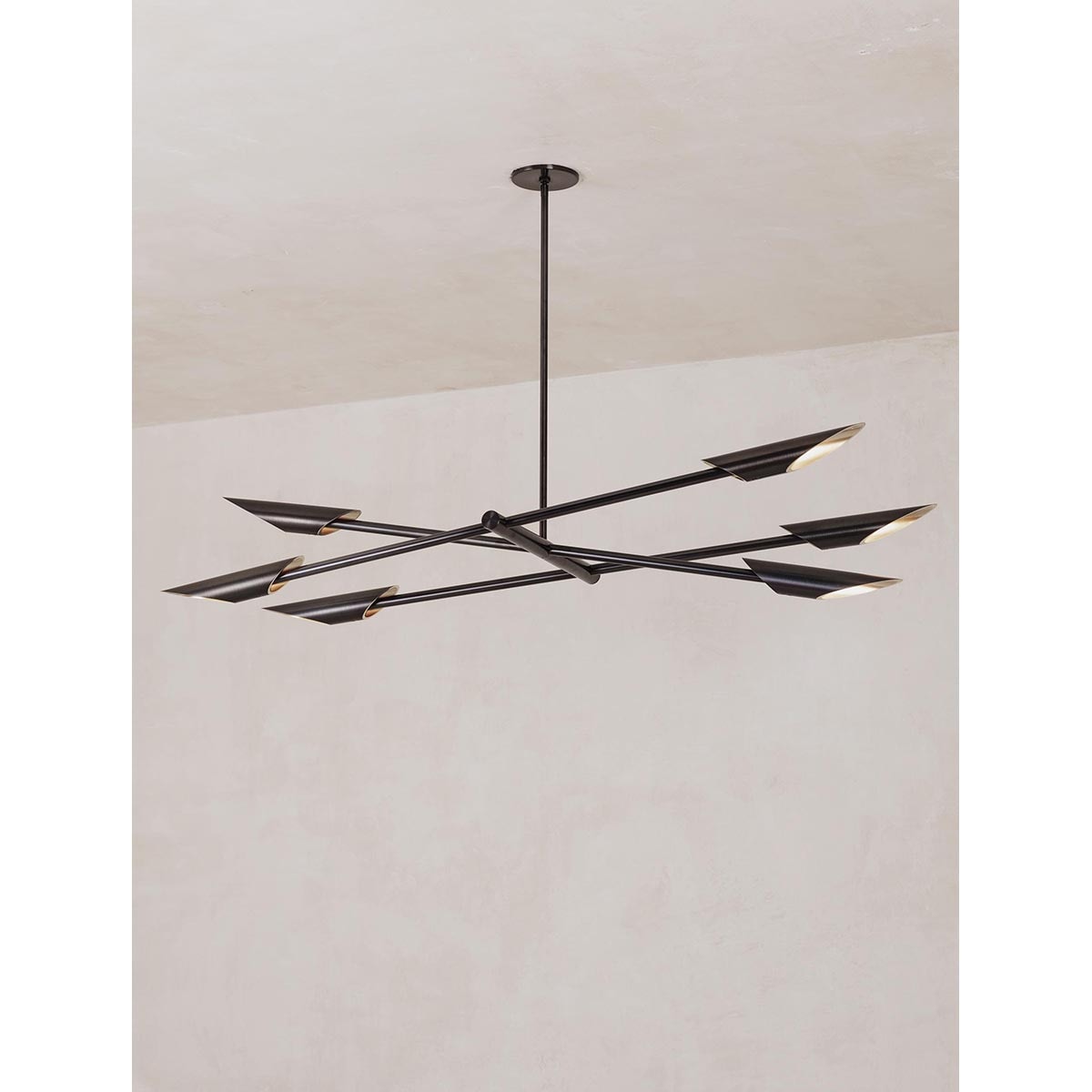 【ALLIED MAKER】 アメリカ・インテリア照明「Voyager Vineyard 3」ペンダントライト 6灯 カスタムカラー (W1270×D426×H242mm)