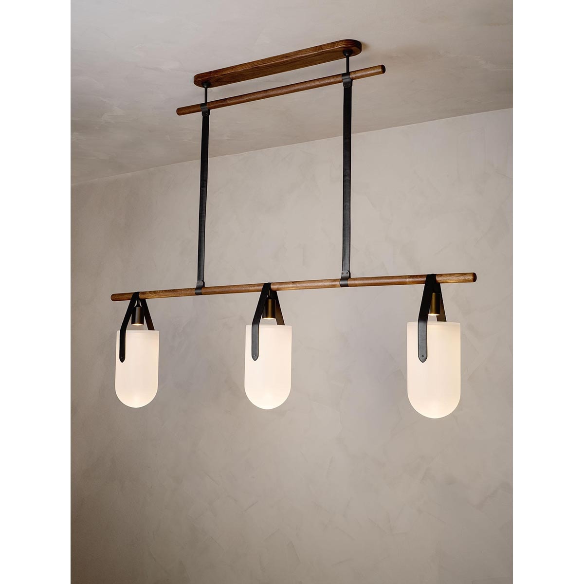 【ALLIED MAKER】 アメリカ・インテリア照明「Well 3 Linear」ペンダントライト 3灯 カスタムカラー (W1867×D210×H553mm)