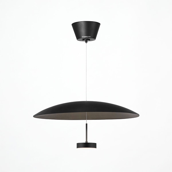 コアLEDシェードペンダントライト「Core LED-shade pendant light」1灯・ブラック／ホワイト（φ540mm）