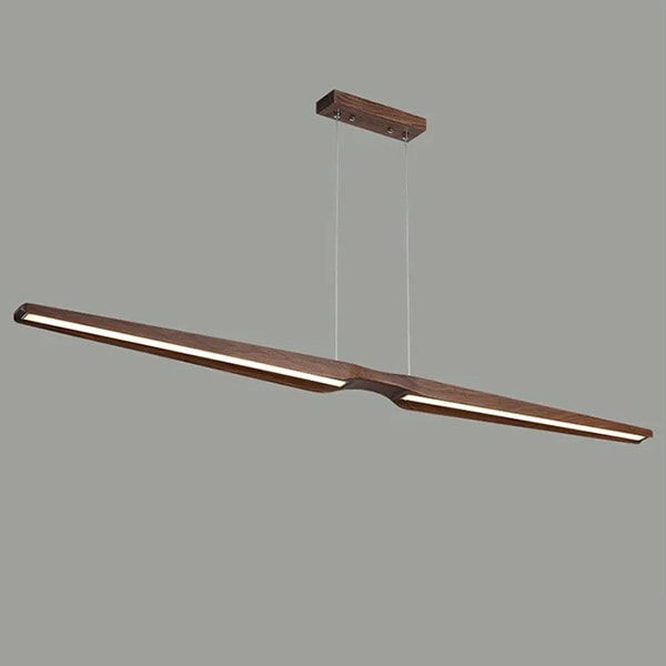 デザイン照明 モダンウッドペンダントライト ブラウン（W1200／1500mm