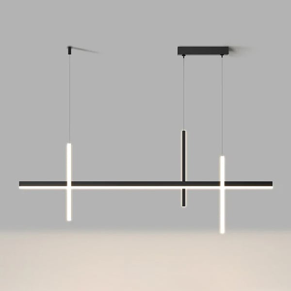 【リーズナブル】デザイン照明　シーリングペンダントライト　ブラック（W1000／1200mm） 