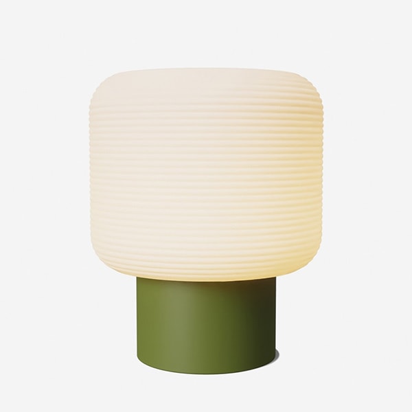 【GANTRI】アメリカ・テーブルライト「Maskor Table Light」Olive（φ216×H273mm）