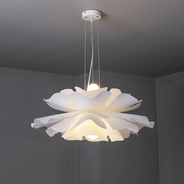 【法人様・店舗様限定】デザイン照明　フラワーペンダントライト　ホワイト（φ400～800mm） 