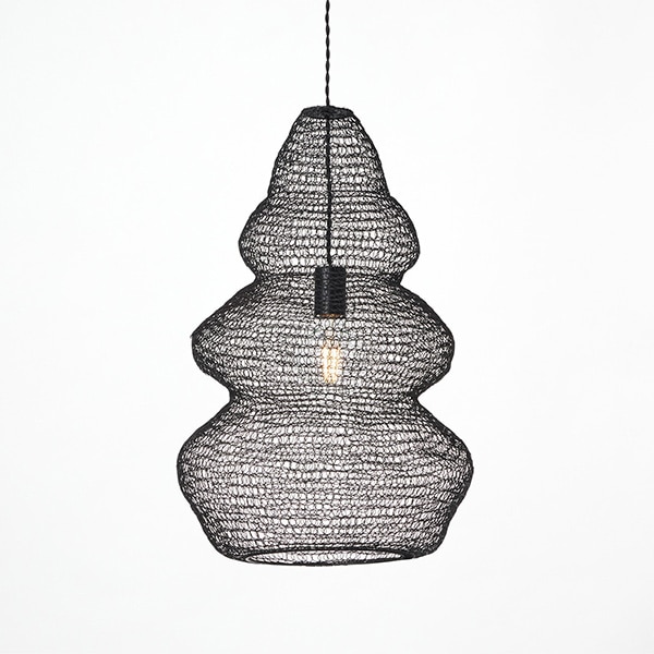 ハーベストペンダントライト3「Harvest-pendant light 3」1灯・ブラック（φ400×H600mm）