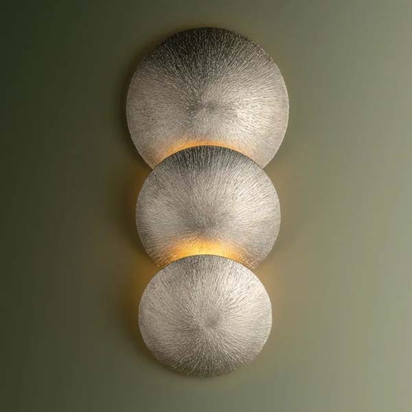 【TROY】アメリカ・デザイン照明 ウォールライト「Reef」3灯 TEXTURED WARM SILVER LEAF（W280×D121×H610mm）