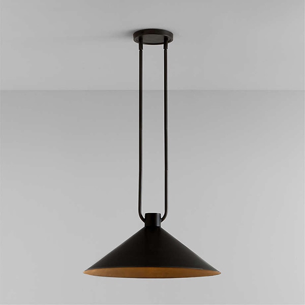 アメリカ・デザイン照明　ペンダントライト「Andre」Black・1灯（φ508mm）