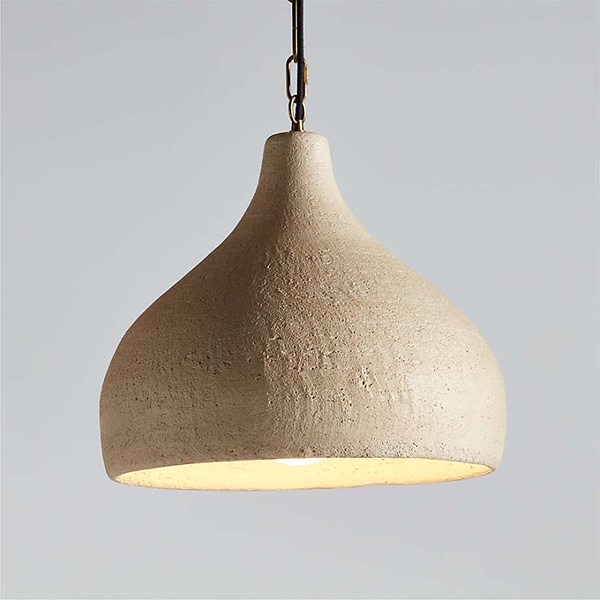 アメリカ・デザイン照明　セラミックペンダントライト「Corfu」Large・Cream・1灯（φ457×H381mm）
