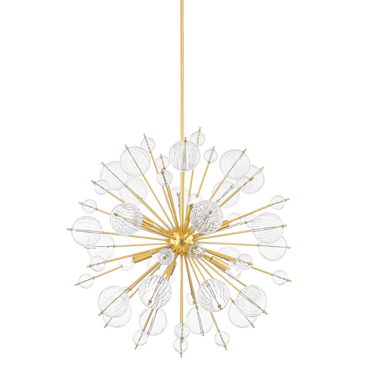 【MITZI】アメリカ・デザインシャンデリア「Linnea」8灯 ゴールド（Φ762×H699mm）