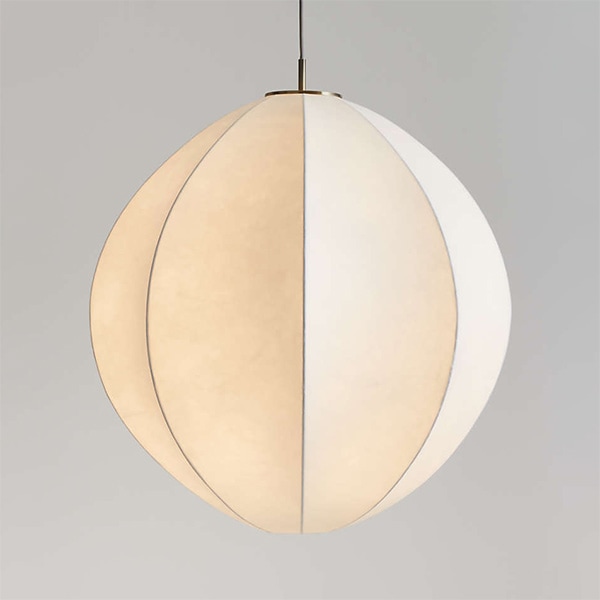 アメリカ・デザイン照明　オーブペンダントライト「Piet」White・1灯（φ711×H696mm）