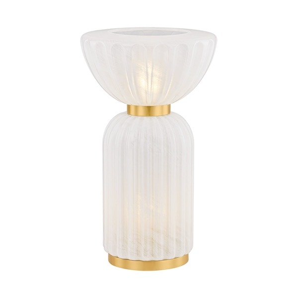【MITZI】アメリカ・モダンテーブルライト「Cordelia」1灯 ゴールド（Φ248×H426mm）