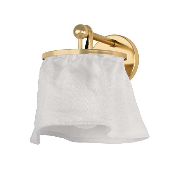 【MITZI】アメリカ・モダンウォールライト「Jalissa」1灯ゴールド（W254×D267×H286mm）