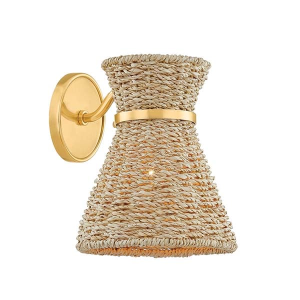 【MITZI】アメリカ・モダンウォールライト「Jamie」1灯ゴールド（W197×D223×H242mm）