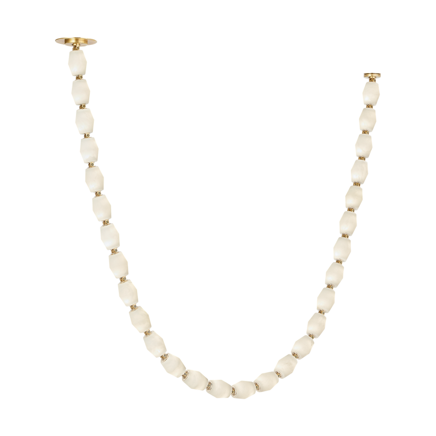 【TECH LIGHTING】アメリカ・モダン照明 ペンダントライト「Collier Alabaster 84 Chandelier」LED照明 ゴールド（W50.8×H2362.2mm）