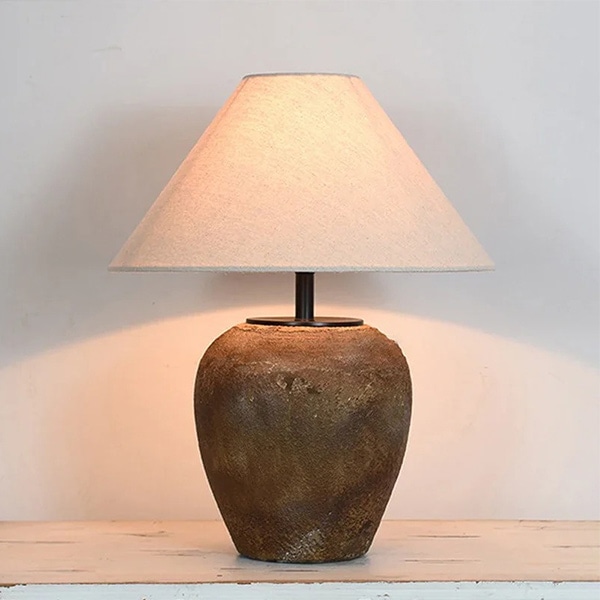 デザイン照明　レトロモダンテーブルランプ　1灯（φ400×H500mm）