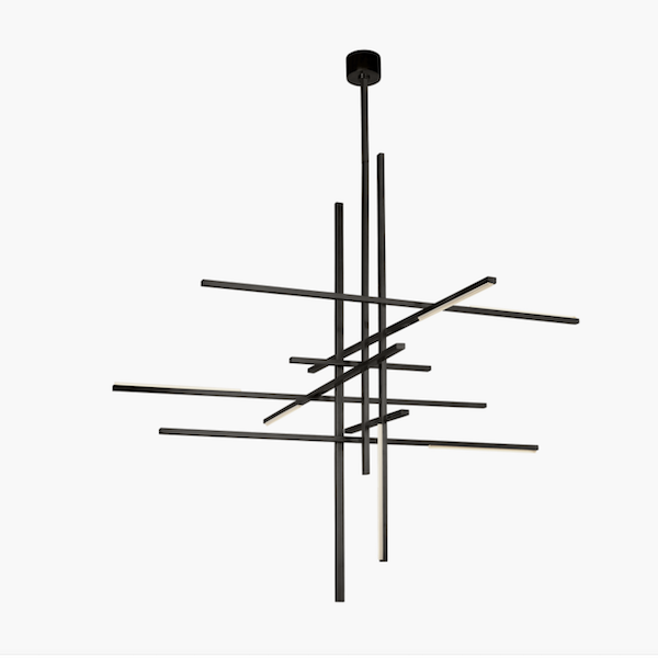 【TECH LIGHTING】アメリカ・モダン照明 ペンダントライト「Cityscape Grande Chandelier」LED照明 ブラック（W1446×D1512×H1405mm）