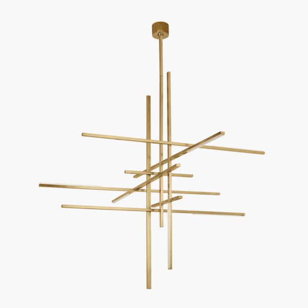 【TECH LIGHTING】アメリカ・モダン照明 ペンダントライト「Cityscape Grande Chandelier」LED照明 ゴールド（W1446×D1512×H1405mm）