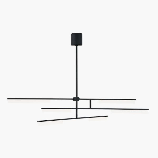 【TECH LIGHTING】アメリカ・モダン照明 ペンダントライト　「Klee 6-Light Chandelier」LED照明 ブラック（W1425×D1425×H216mm）