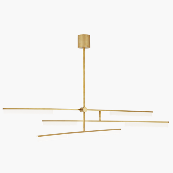 【TECH LIGHTING】アメリカ・モダン照明 ペンダントライト　「Klee 6-Light Chandelier」LED照明  ゴールド（W1425×D1425×H216mm）