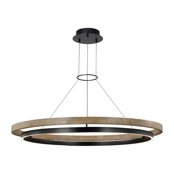 【TECH LIGHTING】アメリカ・モダン照明 ペンダントライト　「Grace 48 Chandelier」LED照明 ブラック／ブラウン（Φ1220×H97mm）