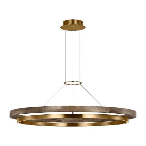 【TECH LIGHTING】アメリカ・モダン照明 ペンダントライト　「Grace 48 Chandelier」LED照明 ゴールド／ブラウン（Φ1220×H97mm）
