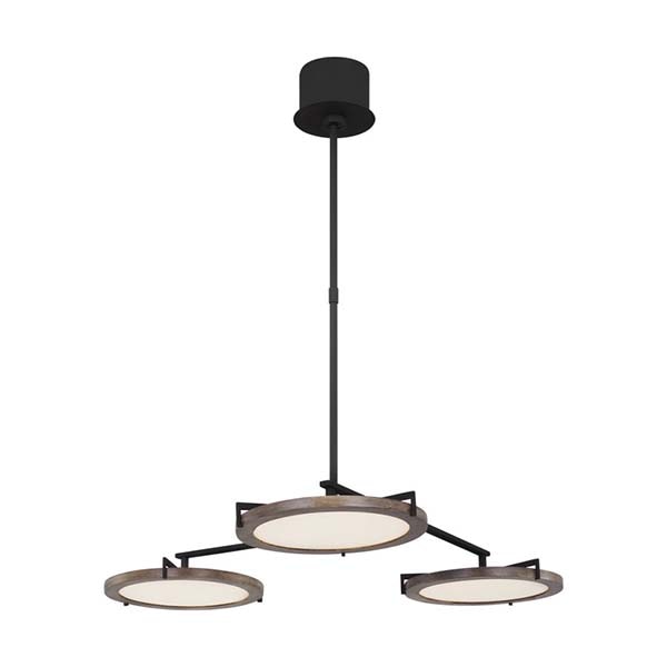 【TECH LIGHTING】アメリカ・モダン照明 ペンダントライト　「Shuffle Medium Chandelier」LED照明 ブラック（W684×D745×H102mm）