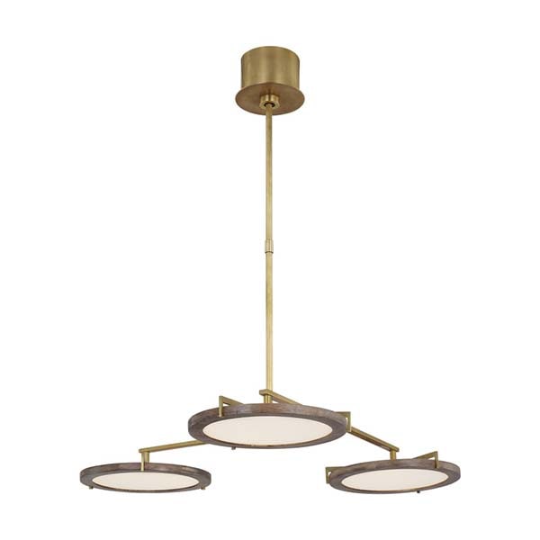 【TECH LIGHTING】アメリカ・モダン照明 ペンダントライト　「Shuffle Medium Chandelier」LED照明 ゴールド（W684×D745×H102mm）