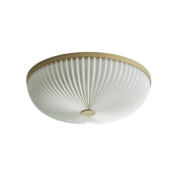 【LE KLINT】デンマーク・デザイン照明「LAMELLA 35」シーリングライト　ゴールド（Φ350×H110mm）