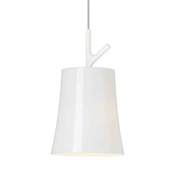 【Foscarini】「Birdie Piccola Sospensione」 SMALL white Lamp デザイン照明ペンダントランプ (Φ170mm×H310mm)