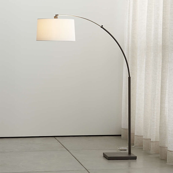 アメリカ・デザイン照明　アークフロアランプ「Dexter」Black・1灯（W1143×H1880mm）