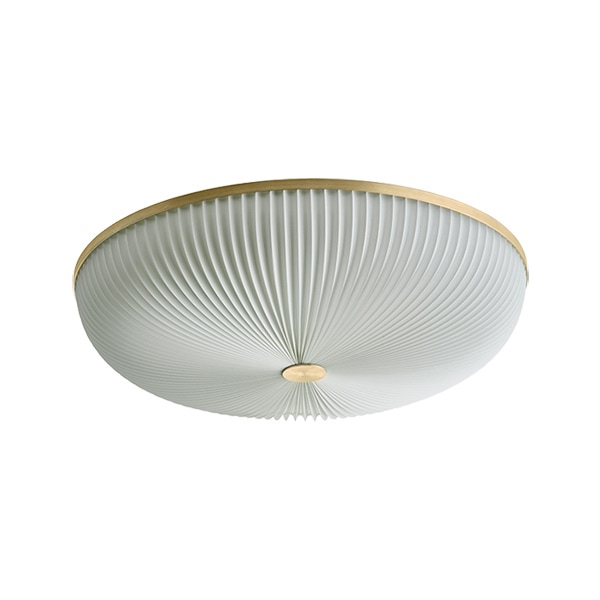 【LE KLINT】デンマーク・デザイン照明「LAMELLA 50」シーリングライト　ゴールド（Φ500×H127mm）
