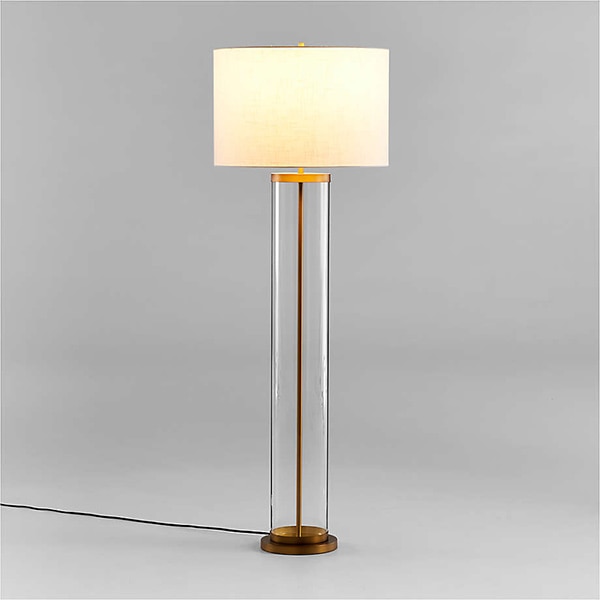 アメリカ・デザイン照明　モダンフロアランプ「Promenade」Brass・1灯（φ533×H1575mm）