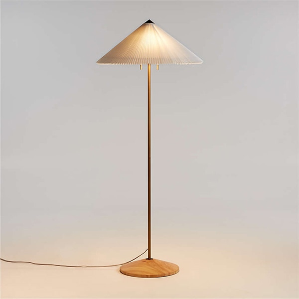 アメリカ・デザイン照明　モダンフロアランプ「Flores」Brass・1灯（φ711×H1676mm）