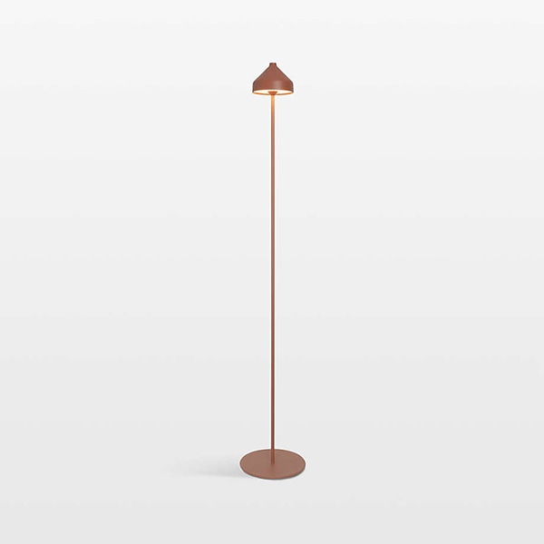 アメリカ・デザイン照明　モダンメタルフロアランプ「Amelie」Terracotta（φ200×H1200mm）