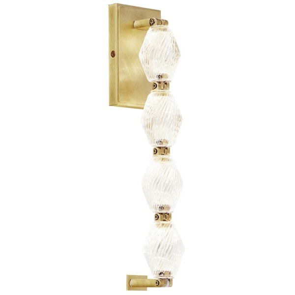 【TECH LIGHTING】アメリカ・ウォールライト「Collier 15 Wall Sconce」ゴールド（W79×D77×H376mm）