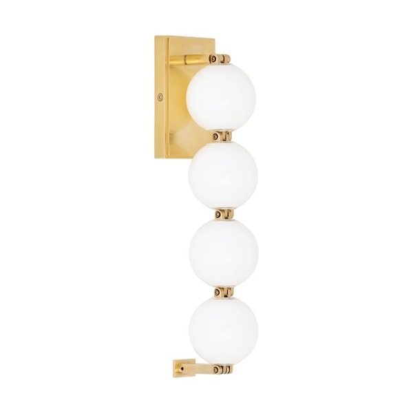 【TECH LIGHTING】アメリカ・ウォールライト「Perle 15 Sconce」ゴールド（W79×D77×H376mm）