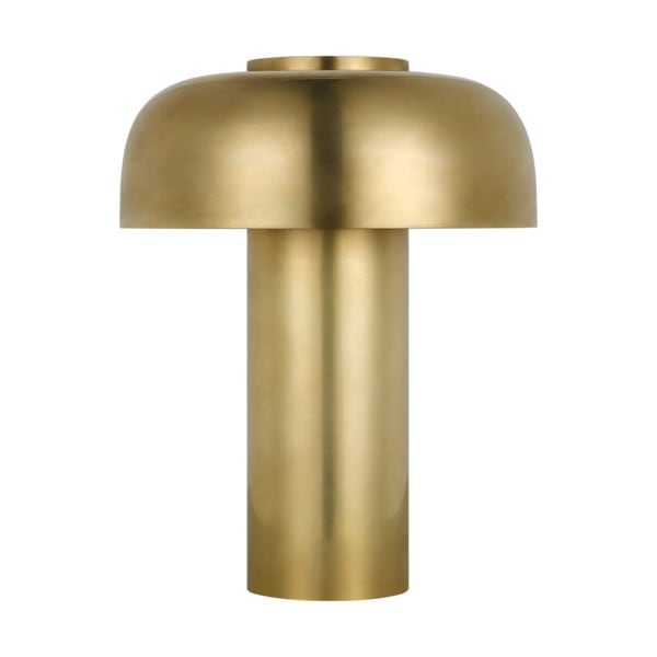 【TECH LIGHTING】アメリカ・テーブルライト「Louver 9 Rechargeable Table Lamp」ゴールド（W178×D178×H224mm）