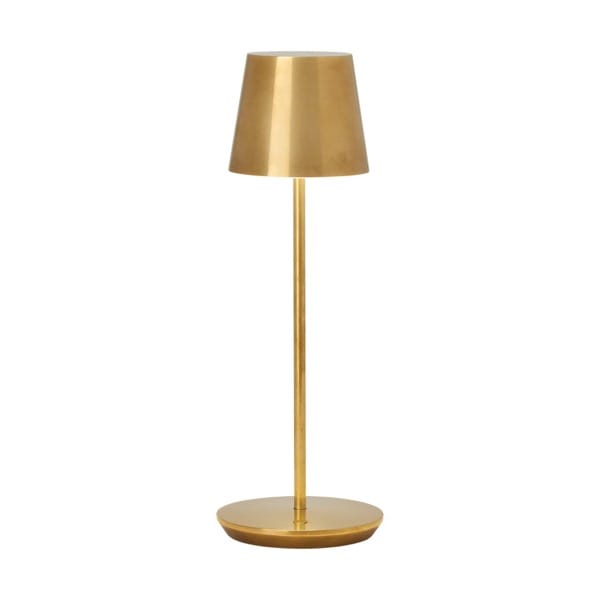 【TECH LIGHTING】アメリカ・テーブルライト「Nevis Accent Rechargeable Table Lamp」ゴールド（W130×D130×H371mm）