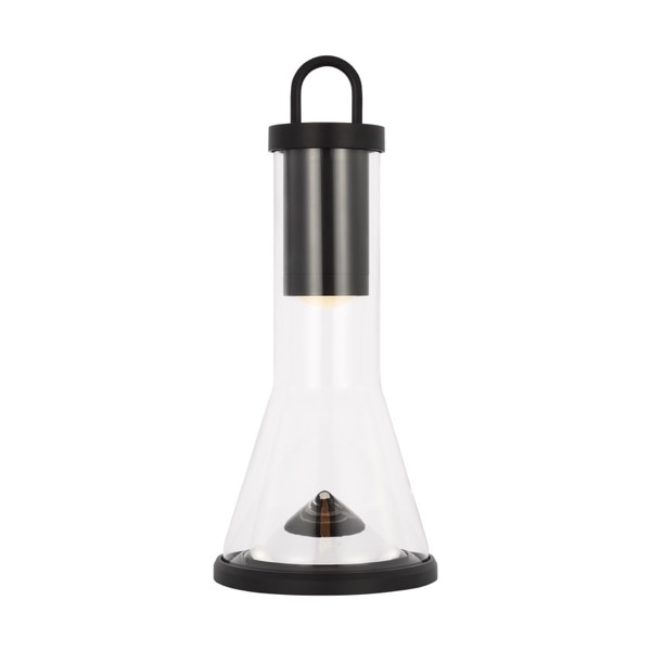 【TECH LIGHTING】アメリカ・テーブルライト「Kandella Accent Rechargeable Table Lamp」ブラック（W148×D148×H343mm）