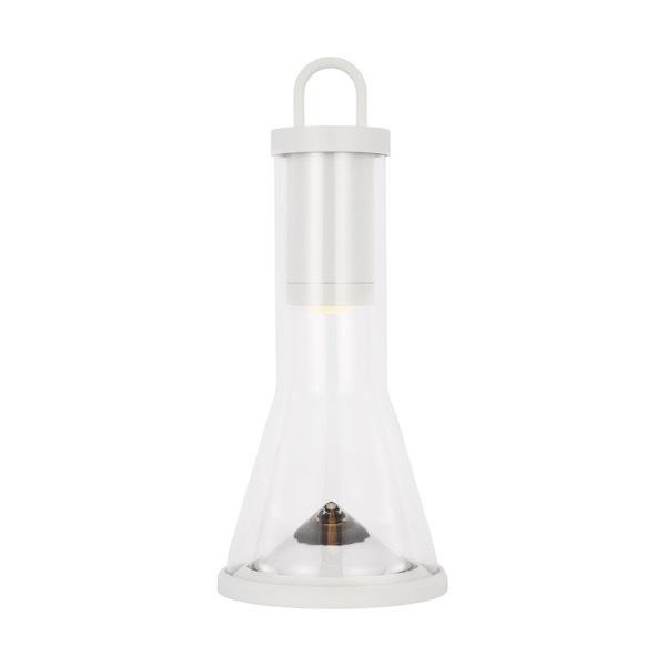 【TECH LIGHTING】アメリカ・テーブルライト「Kandella Accent Rechargeable Table Lamp」ホワイト（W148×D148×H343mm）